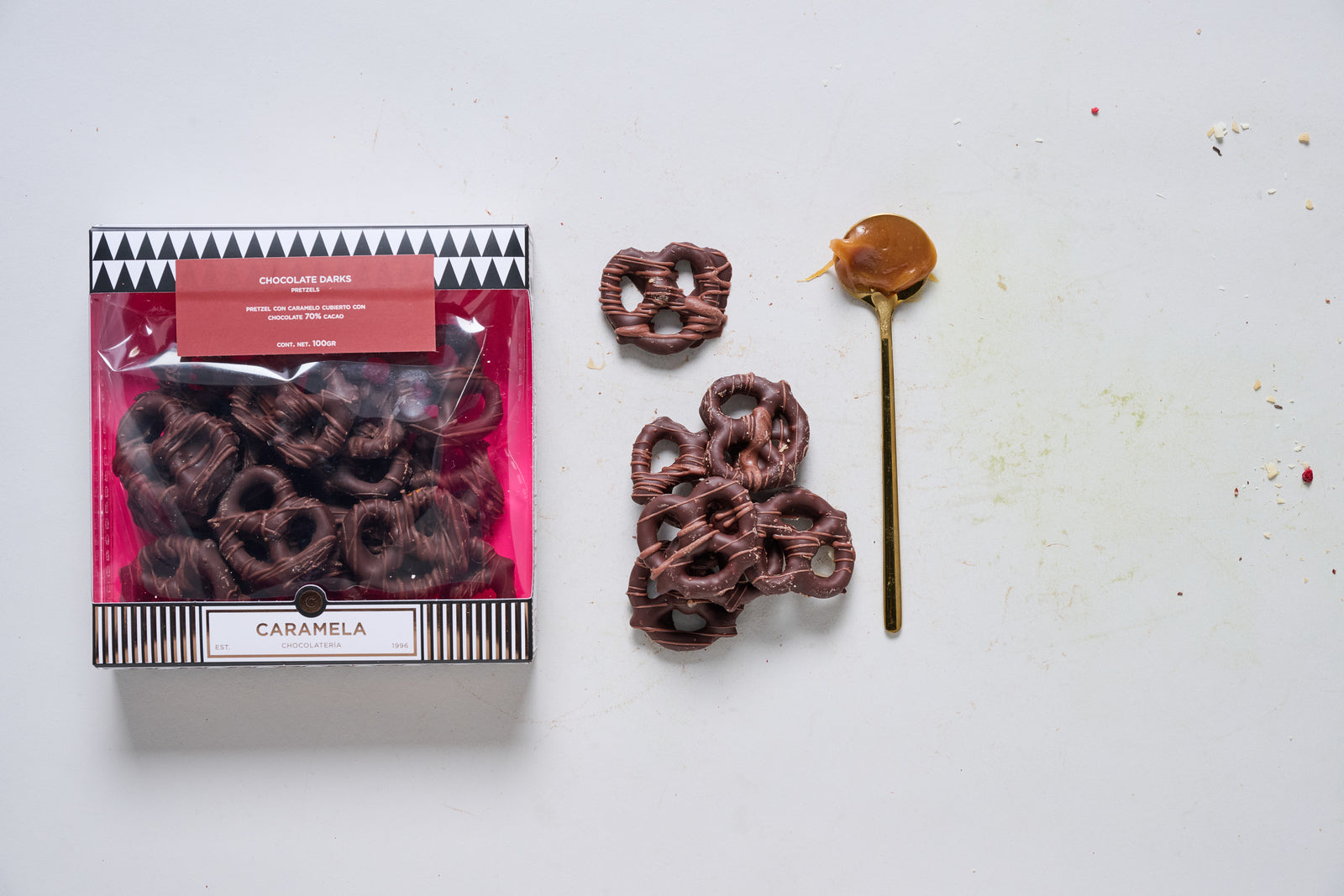 Chocolate Darks - Pretzels Cubiertos Caramela®